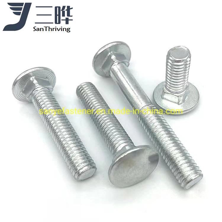 Factory Direct Sale DIN 603 Carriage Bolt /Stainless Steel Bolts Metric Round Head Square Neck Bolts Mushroom Head Carriage Bolt